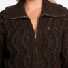 Adenora Zipped Cardigan Sweater