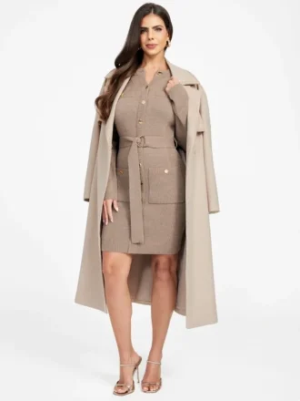 Afrah Pockets Sweater Dress