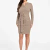 Afrah Pockets Sweater Dress