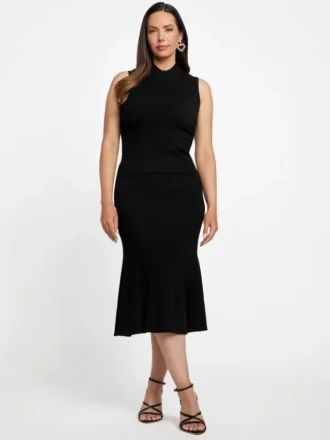 Agathe Mock Neck Sweater Top
