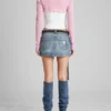 Aged Waffle Crop Top