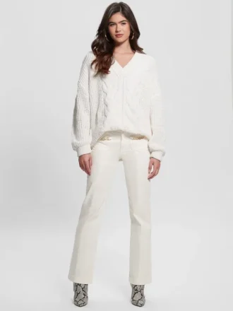 Aki Chenille Cable-Knit Sweater