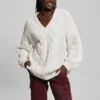 Aki Chenille Cable-Knit Sweater