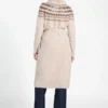 Akilah Faux Fur-Trim Longline Cardigan