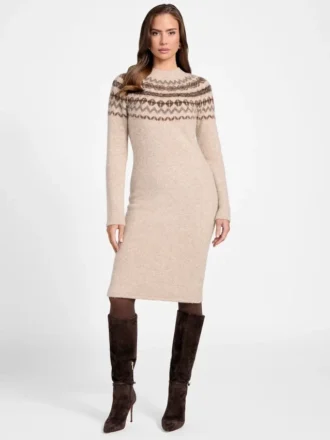 Akilah Jacquard Sweater Dress