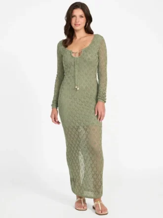 Alba Pointelle Maxi Dress