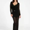 Alba Pointelle Maxi Dress