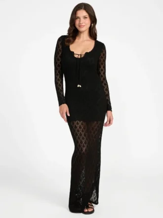 Alba Pointelle Maxi Dress