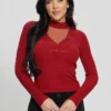 Alice Rhinestone Sweater Top