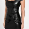 Alienor Faux-Leather Dress