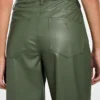 Alix Faux-Leather High-Rise Straight Pants