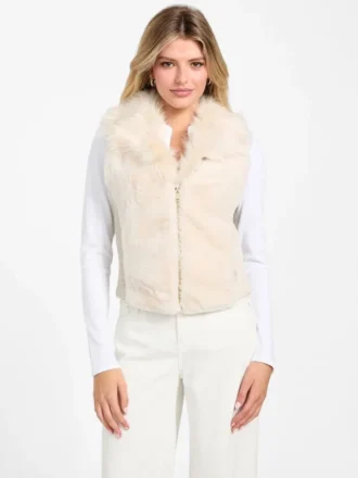 Amari Faux-Fur Zip Vest