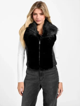 Amari Faux-Fur Zip Vest