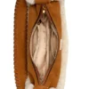 Amita Suede and Shearling Trim Hobo Bag