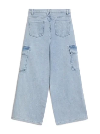 Angelique Wide-Leg Cargo Jeans (7-16)