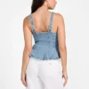 Anika Denim Peplum Top
