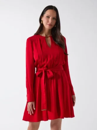 Anita Keyhole Belted Dress