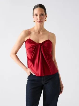 Aretha Satin Twisted Top