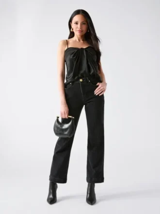 Aretha Satin Twisted Top