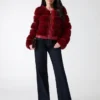 Arielle Cropped Faux-Fur Jacket