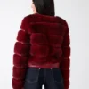 Arielle Cropped Faux-Fur Jacket