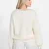 Arisa Rhinestone Neck Sweater