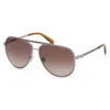 Aviator Striped Metal Sunglasses