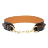 Bamboo Clasp Leather Belt