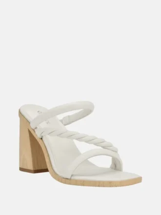 Barper Strappy Wooden Heel Sandals