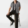 Basketweave Border Shirt