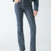 Bea Monogram Denim Pant