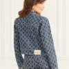 Bea Monogram Denim Trucker Jacket