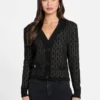 Billie Monogram Cardigan Sweater