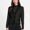 Billie Monogram Cardigan Sweater