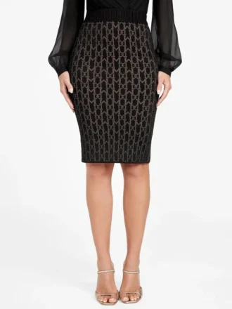 Billie Monogram Sweater Skirt