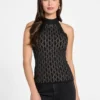 Billie Monogram Sweater Top