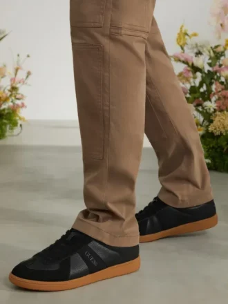 Bishan Faux-Leather Sneakers
