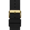 Black and Gold-Tone Silicone Analog Watch