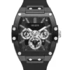 Black and Silver-Tone Multifunction Watch