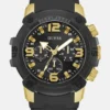 Black Chronograph Silicon Watch