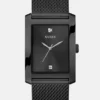 Black Mesh Analog Watch
