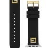 Black Silicon 42-44 Mm Band for Apple Watch®