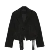 Black Suede Fringe Jacket