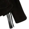 Black Suede Fringe Jacket
