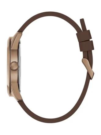 Blue and Brown Silicone Analog Watch