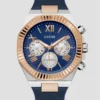 Blue and Multi-Tone Multifunction Watch