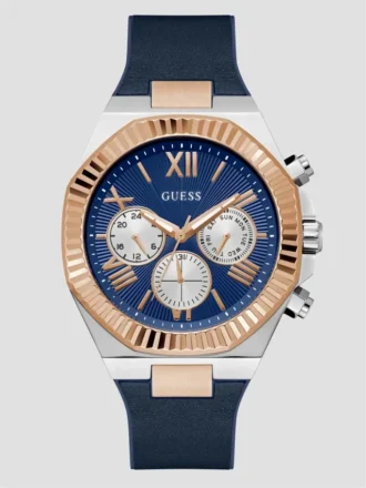 Blue and Multi-Tone Multifunction Watch