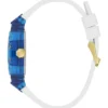 Blue and White Silicone Multifunction Watch