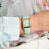 Blue Leather Analog Watch