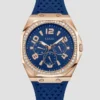 Blue Silicon Multifunction Watch